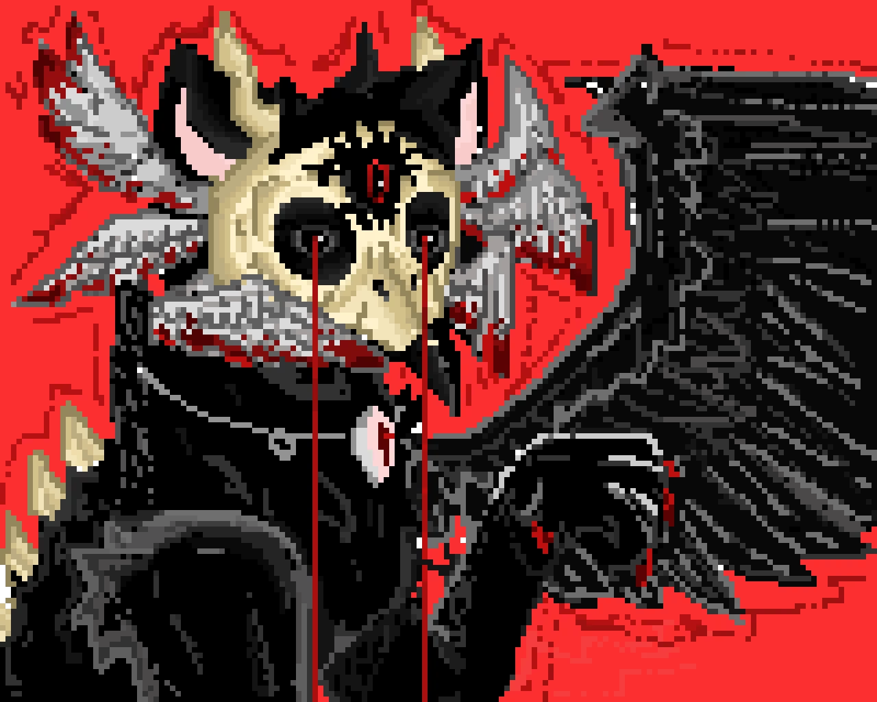 My OC fallen!!! It took awhile to make (contest)