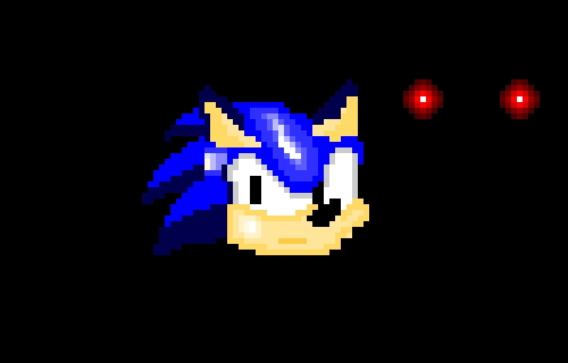 Sonic being stalked by John Ragemode (Outcome Memories)