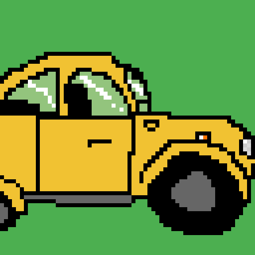 Volkswagen beetle yellow