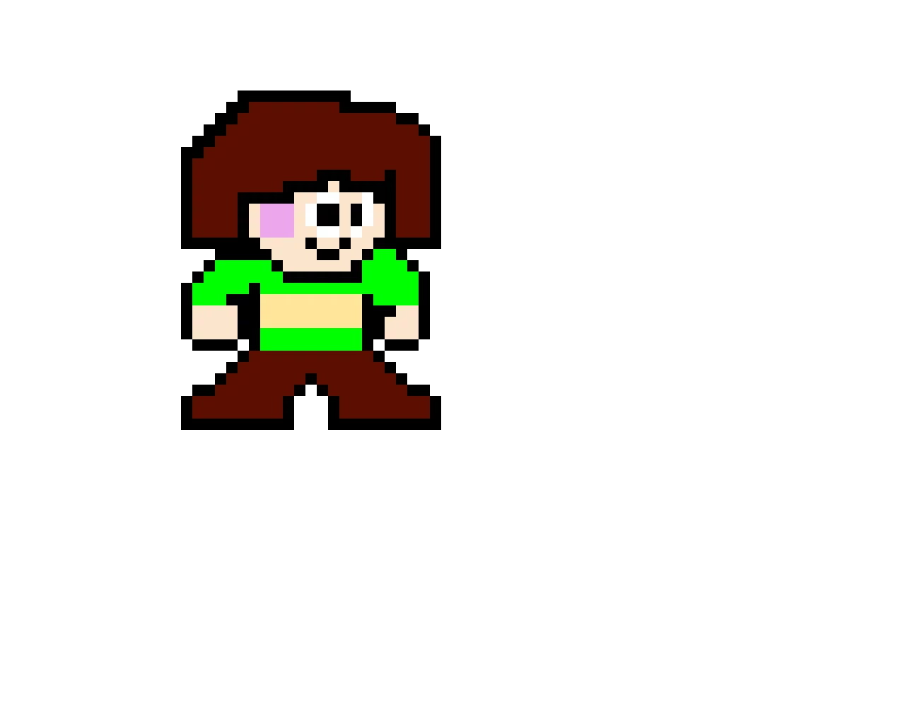 chara mega man style from undertale