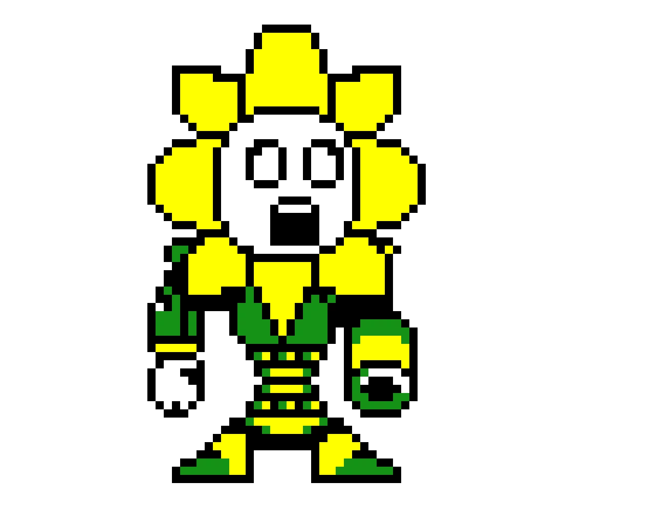 flowey man skin from mega man 8 bit deathmatch hurt sprite