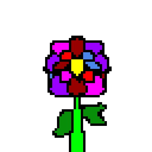 i heard there was a contest rainbow flower contest