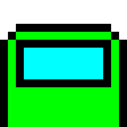 lime is behind the glass credit to henry for all my amoung us drawings