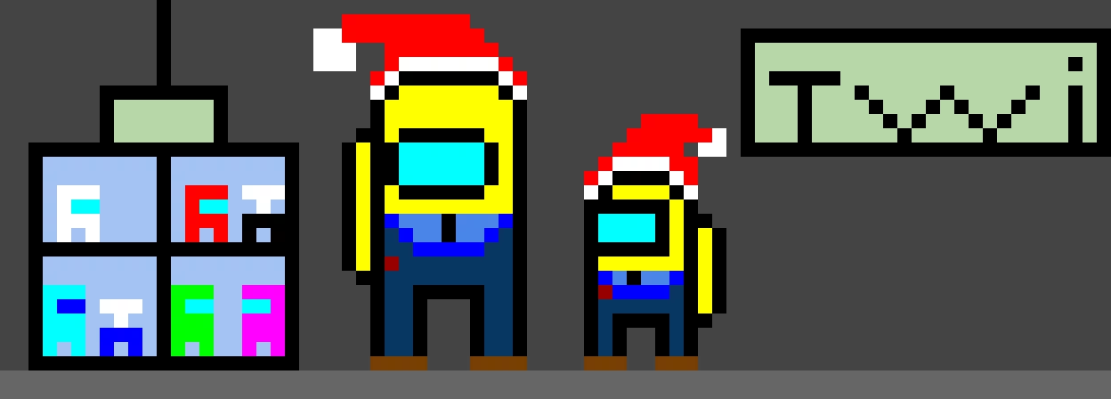 on christmas really red and cyan