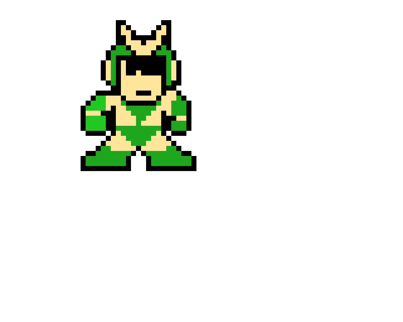 Quint from Mega Man (resent sorry I forgot one pixel)