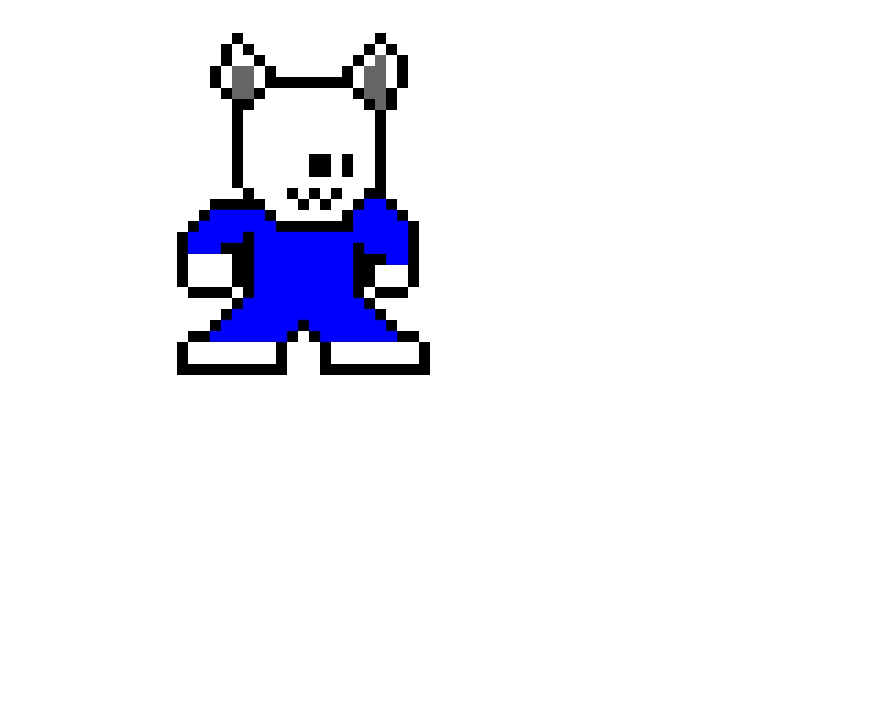 Temmie (Mega Man style) from Undertale