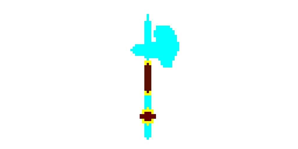 Blue crystal axe