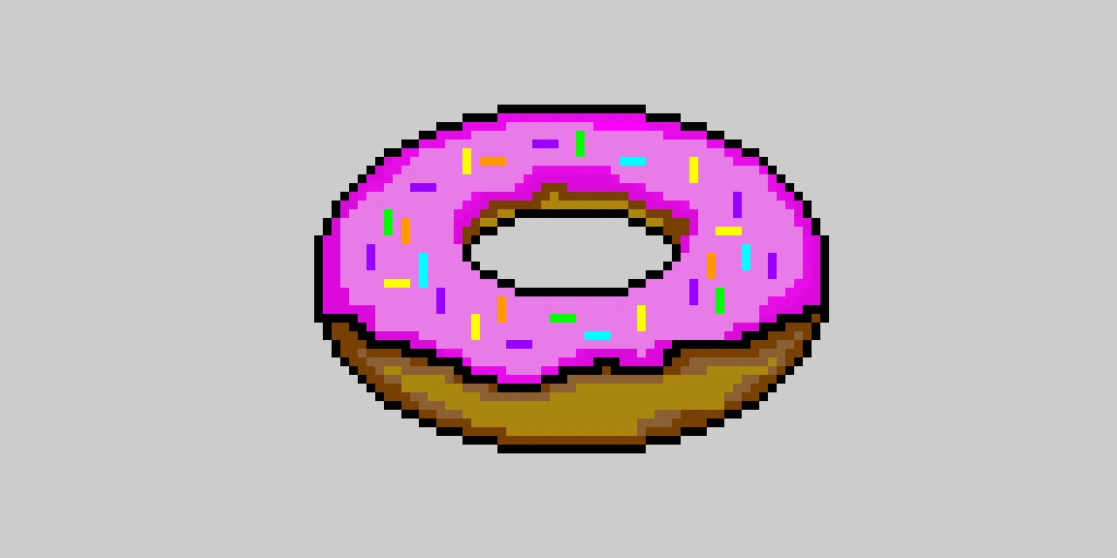 donut pixel art