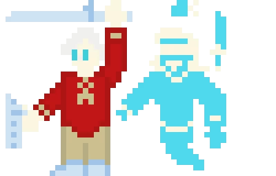 Jessica and Nelo Battle Sprite