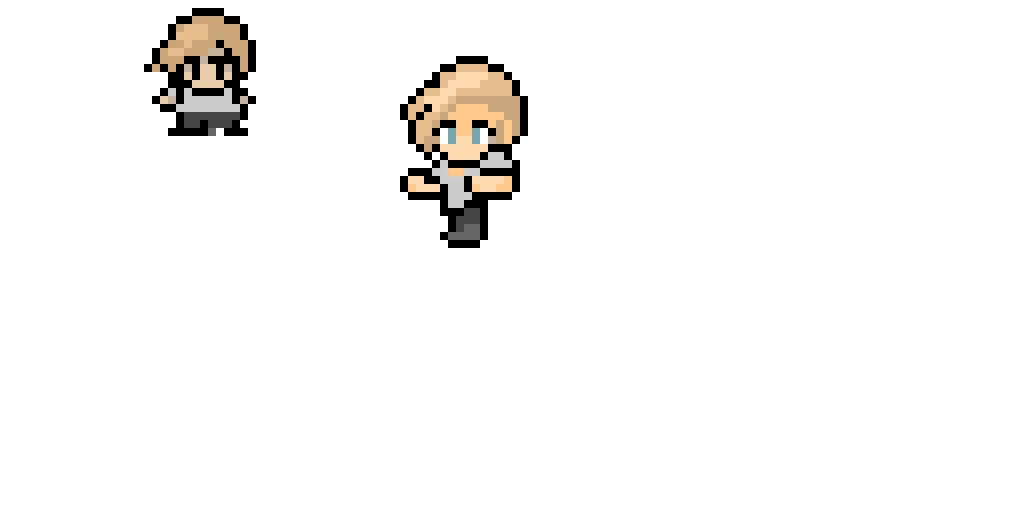 my friend turned into a final fantasy sprite i dunno worried for his well being