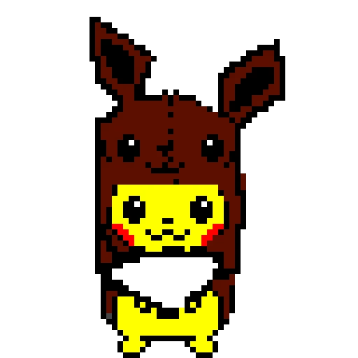 pikachu in eevee costume original freddy fear studios