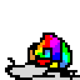 rainbow snail (help it’s keeping me hostage and duo has my family)