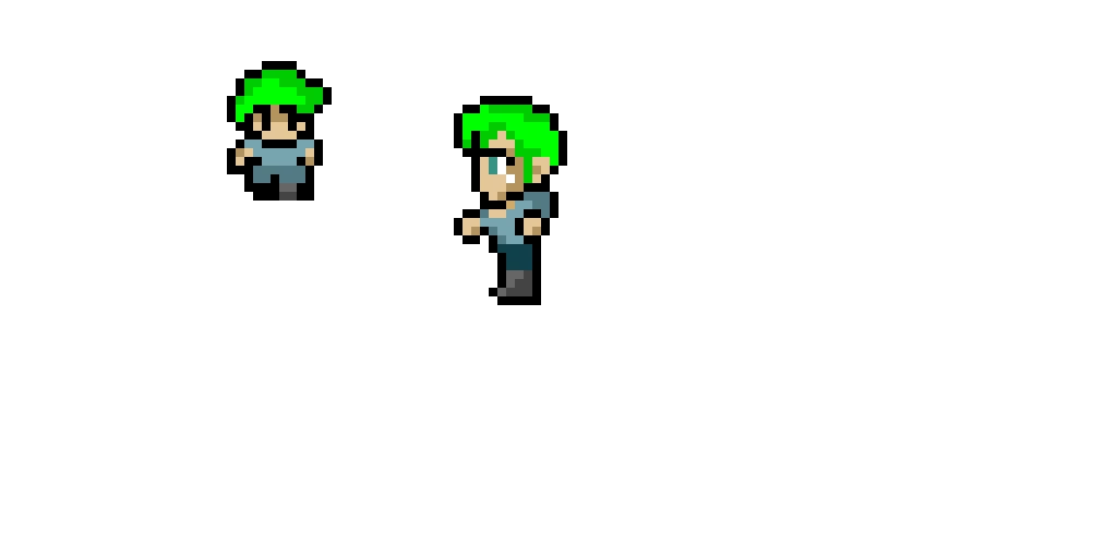 recoloring editing my friend into a final fantasy 4 sprite