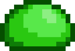 Green slime pixel art