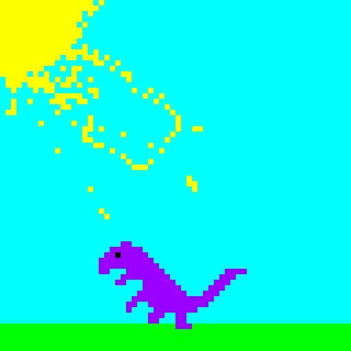 purple dino extinction