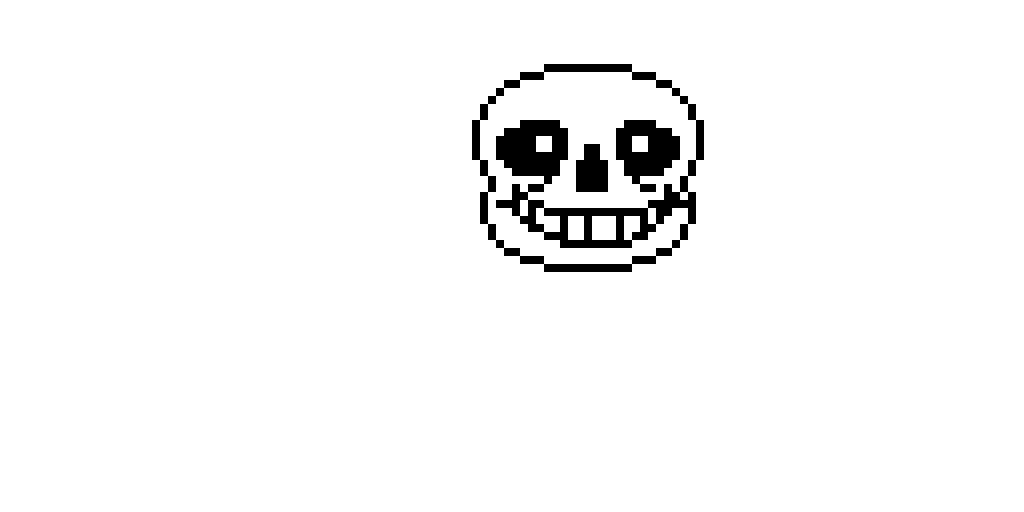 Sans undertale pixel art