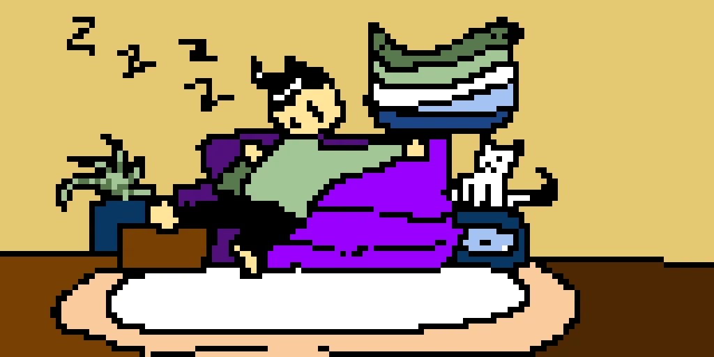 sleepy m4m pride guy