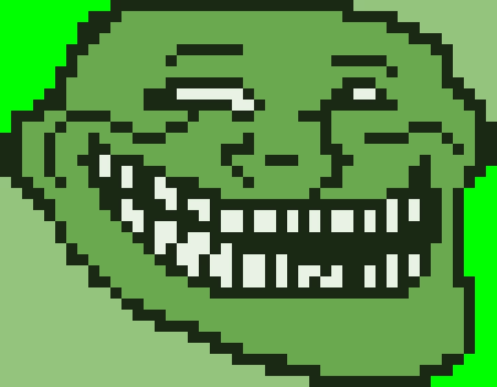 troll face outline from epic dank memes