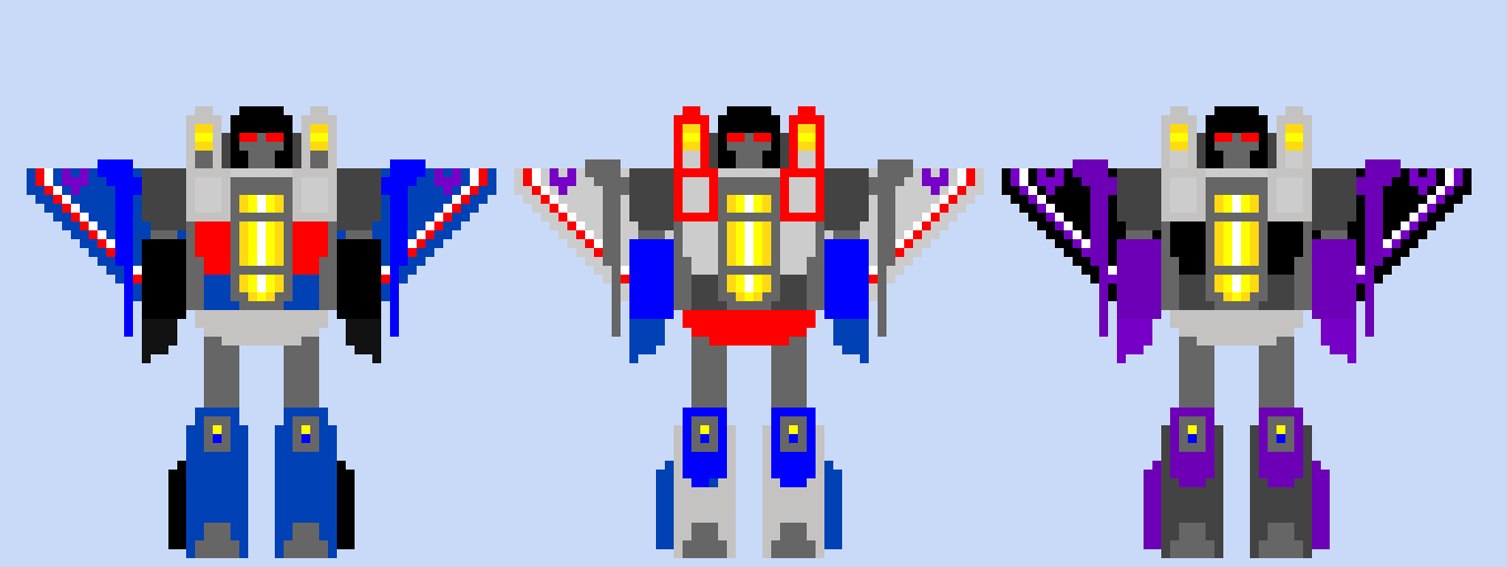 Tansformers G1 Thundercracker, Starscream, Skywarp