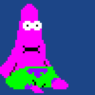 patrick with stars but animated