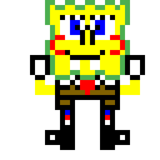 SpongeBob SquarePants pixel art