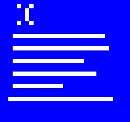 blue screen of death