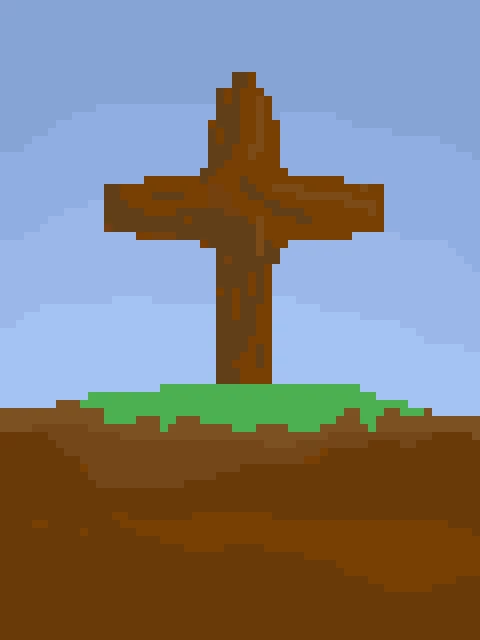 cross on the hill blue