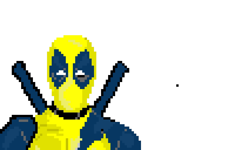 deadpool but with wolverines colors
