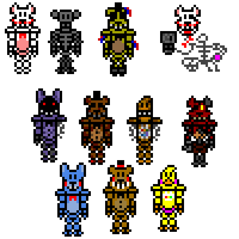 fnaf-2-animatronics