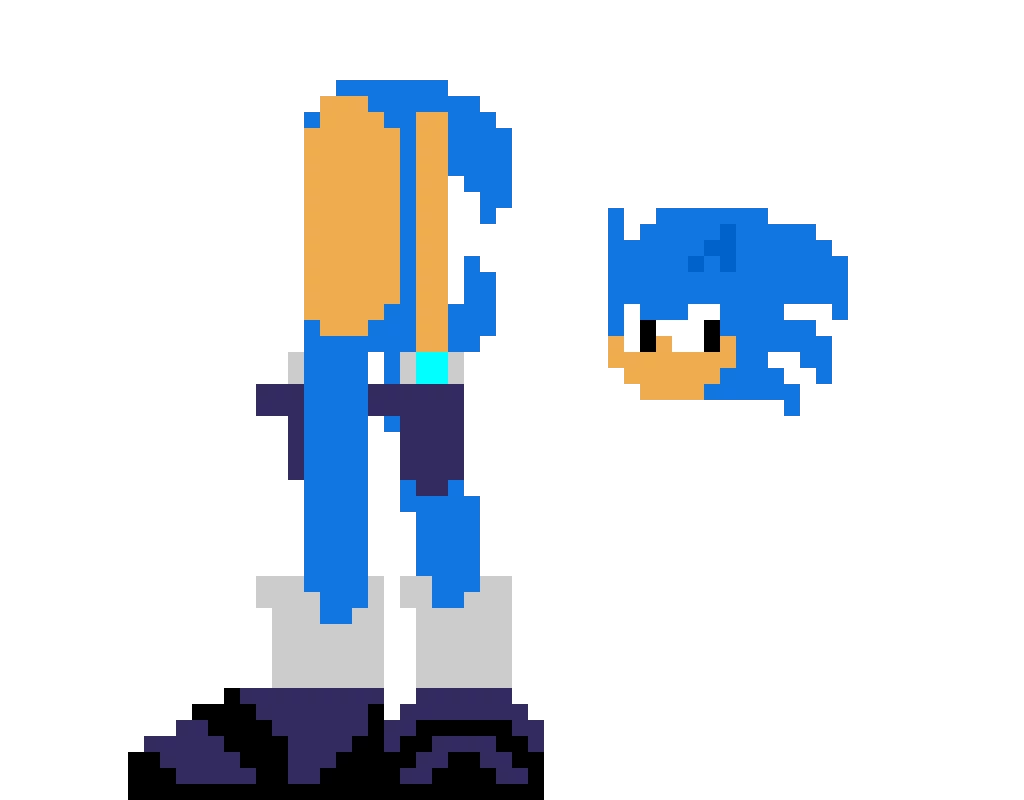 how id redesign sonic the hedghog couldnt fit the head