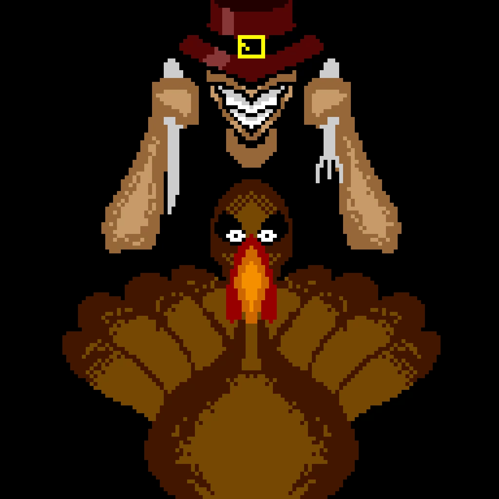 i forgot about this pixel art during thanksgiving but i cancelled it because of an accident i had