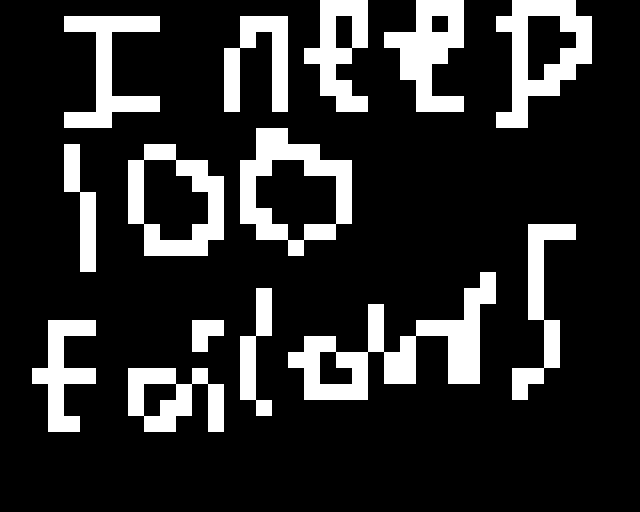 I need 100 followers guys so pls follow me