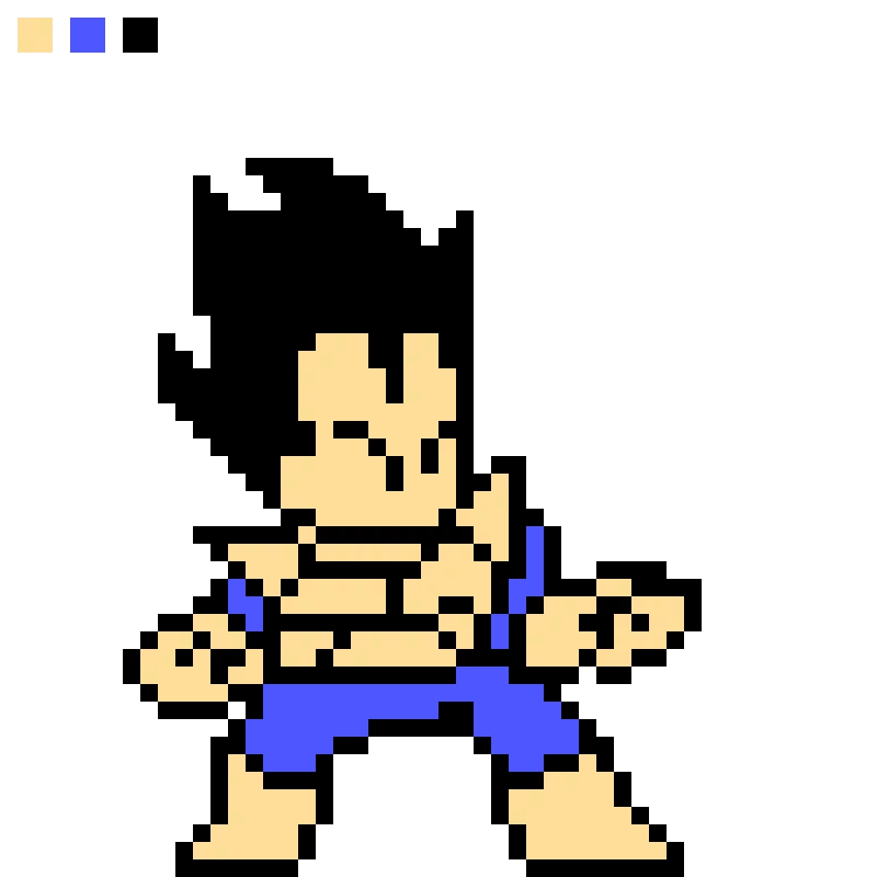 legendary super warriors inspired vegeta sprite