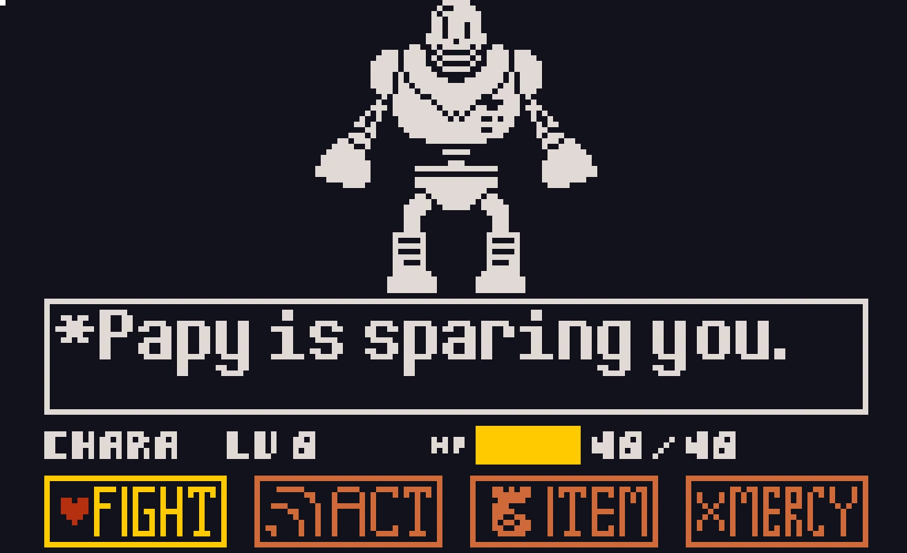 *Papyrus 5 ATK 5 DEF