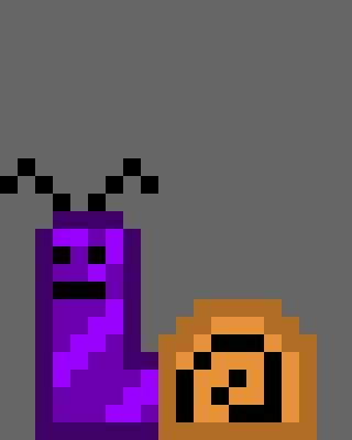 purple camo snail