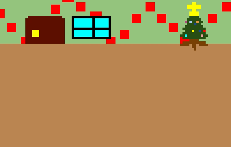 (simplified) Christmas room #backgroundmodel