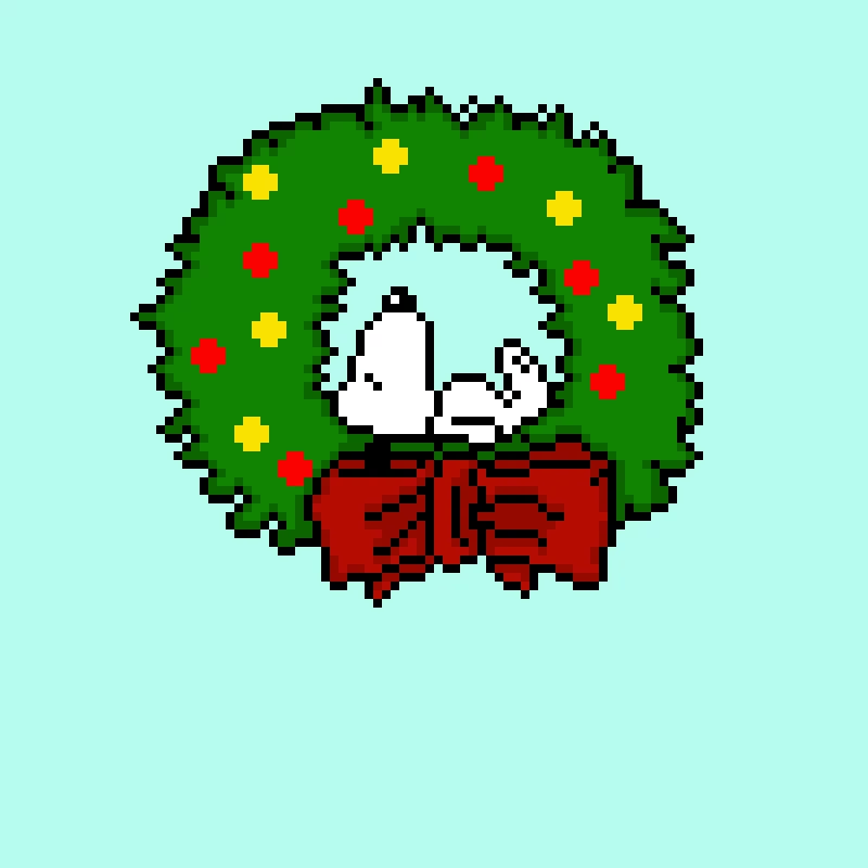 snoopy wreath contest