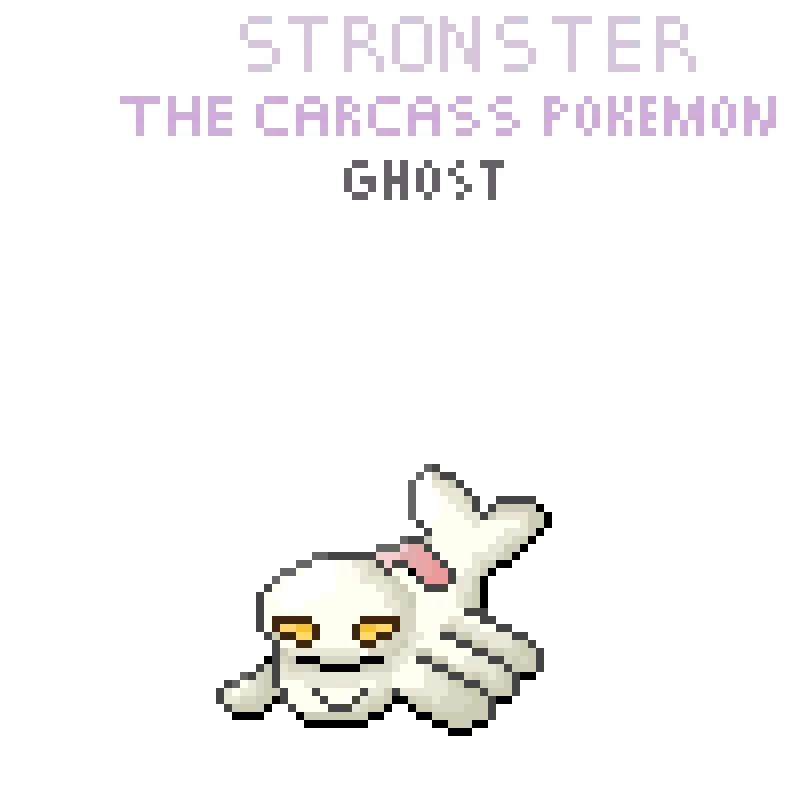 This is Stronster, a fake mob I made. He’s based on a globster!