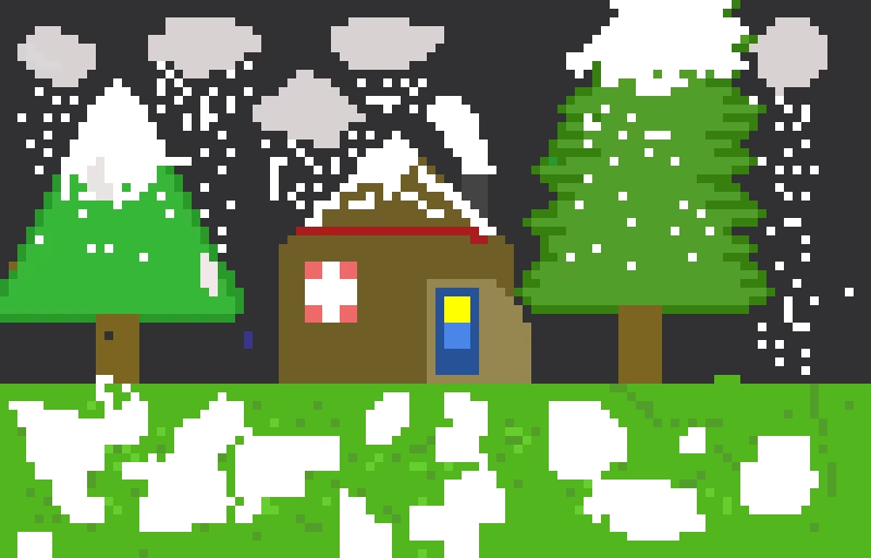 v.2  of the cabin in forest challenge(challage make this a summer  fall, and spring version)