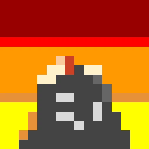 volcano from warm like fire fan made