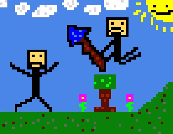 cringe stickman fight