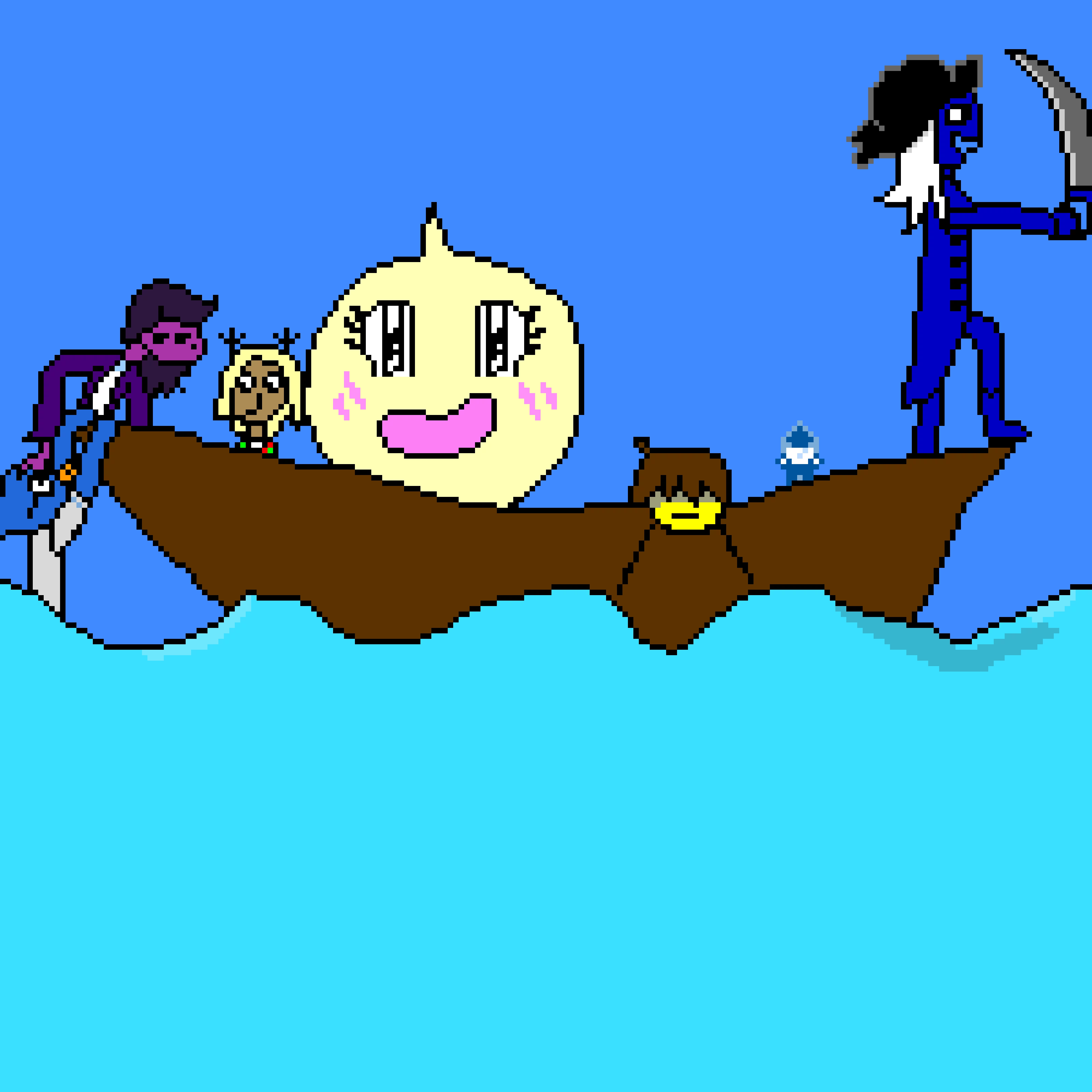 Deltarune characters on a boat (contest)