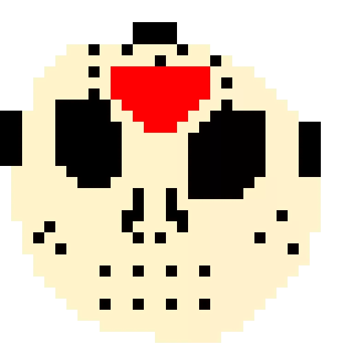 i tried drawing the jason voorhees mask sorry if i messed up does it look good