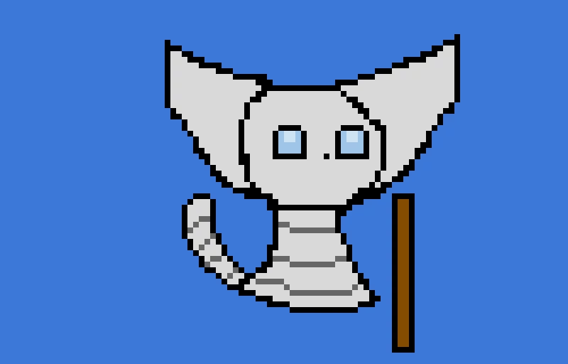 Jayfeather w his stick (base by @1754220)