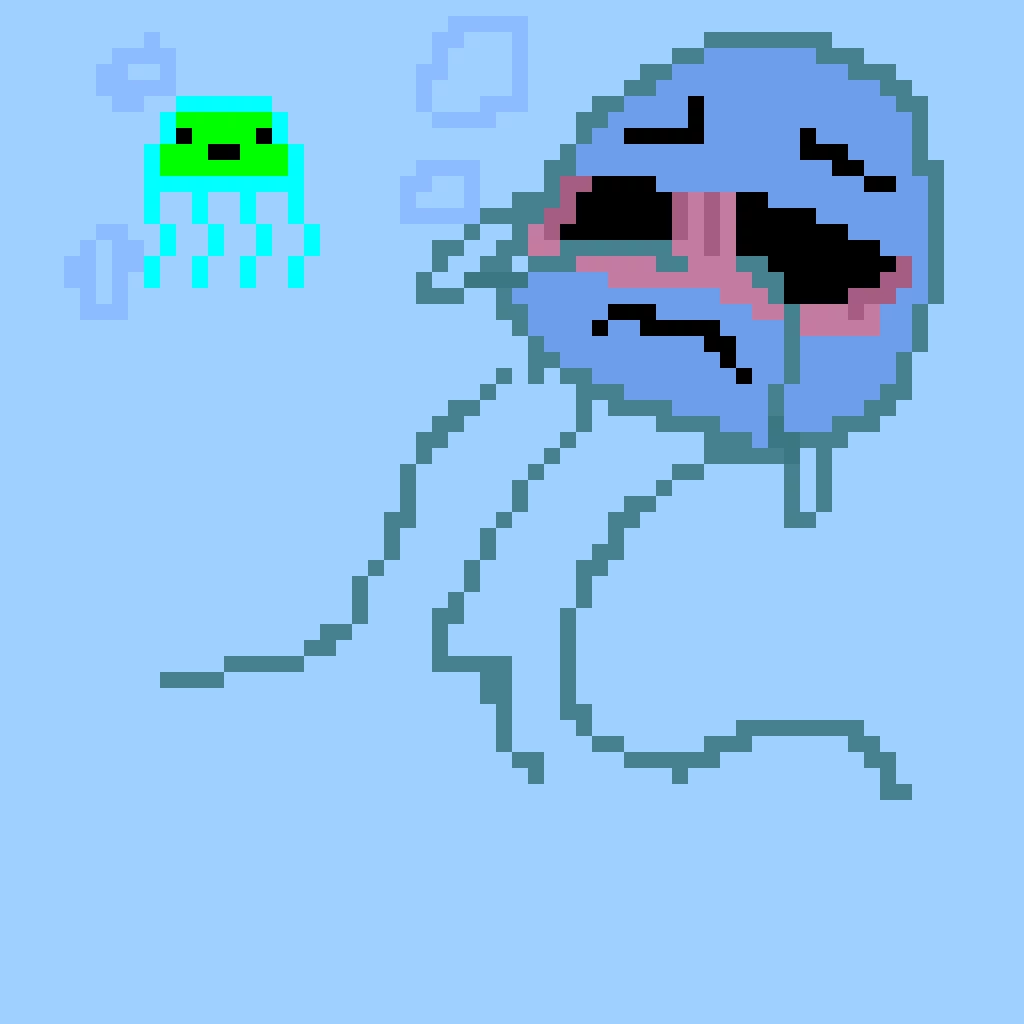 smol and big challenge made by elfrog angry