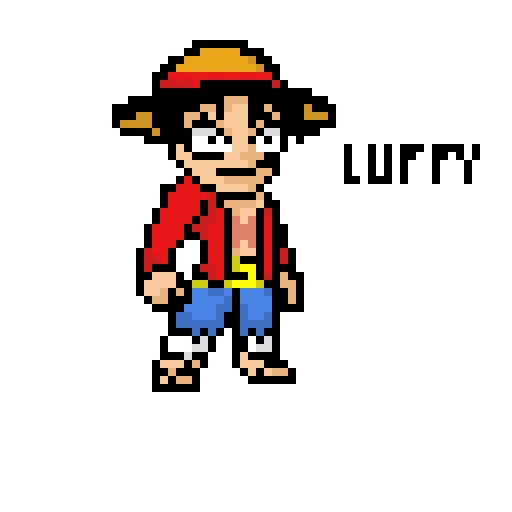pixel luffy