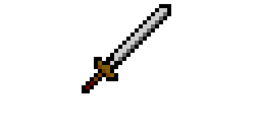 Pixel Art Sword Transparent