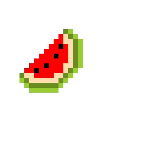 Watermelon pixel art